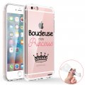 Coque iPhone 6 Plus / 6S Plus 360 intégrale transparente Boudeuse mais princesse Tendance Evetane.