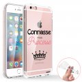 Coque iPhone 6/6S 360 intégrale transparente Connasse mais princesse Tendance Evetane.