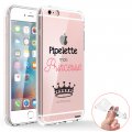 Coque iPhone 6 Plus / 6S Plus 360 intégrale transparente Pipelette mais princesse Tendance Evetane.