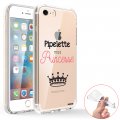 Coque iPhone 7/8/ iPhone SE 2020 360 intégrale transparente Pipelette mais princesse Tendance Evetane.