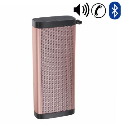 Réveil haut-parleur Bluetooth Radio FM rose gold