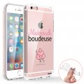 Coque iPhone 6/6S 360 intégrale transparente Mademoiselle boudeuse Tendance Evetane.