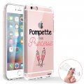 Coque iPhone 6/6S 360 intégrale transparente Pompette mais princesse Tendance Evetane.