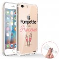 Coque iPhone 7/8/ iPhone SE 2020 360 intégrale transparente Pompette mais princesse Tendance Evetane.