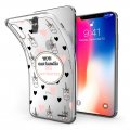 Coque iPhone X/Xs silicone transparente Oui aux licornes ultra resistant Protection housse Motif Ecriture Tendance Evetane