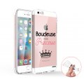 Coque iPhone 5/5S/SE 360 intégrale transparente Boudeuse mais princesse Tendance Evetane.