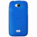 Mocca coque Gel Frost Bleue pour Wiko Iggy
