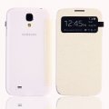 Etui livre blanc avec ouverture sur rabat avant pour Samsung Galaxy S4 I9500