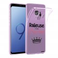 Coque Samsung Galaxy S9 Plus silicone transparente Raleuse mais princesse ultra resistant Protection housse Motif Ecriture Tendance Evetane