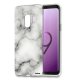 Coque souple transparente Marbre blanc Samsung Galaxy S9 Plus