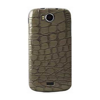 Mocca coque effet croco brillant gris Wiko Cink Peax / Peax 2