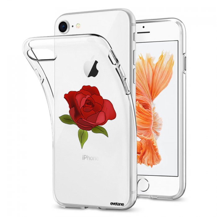 coque transparente rose iphone 7