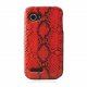 Mocca coque effet python rouge Wiko Cink Slim