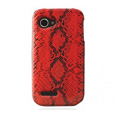 Mocca coque effet python rouge Wiko Cink Slim