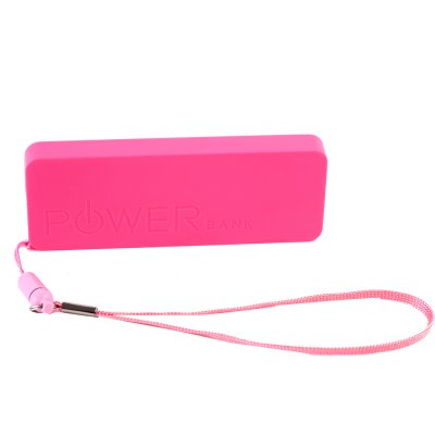 Mini batterie rose porte-clé Power Bank 4600 mAh