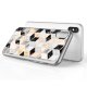 Coque Bumper iPhone X bumper argent Carrés marbre, La Coque Francaise®