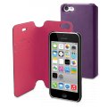 Etui magic folio violet et rose pour Apple iPhone 5C