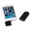Télécommande sans fil noire à oreilles déclencheur de photos mini jack 3.5 mm pour iPhone 