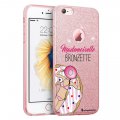 Coque souple paillettes iPhone 6/6S paillettes rose Mlle Bronzette Motif Ecriture Tendance La Coque Francaise