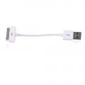 Câble USB blanc court de charge et synchronisation pour iPhone 3G / 3GS 4 / 4S