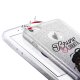 Coque iPhone 5/5S/SE paillettes argent, Brune coquette noeud rouge, La Coque Francaise®