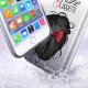 Coque iPhone 5/5S/SE paillettes argent, Brune coquette noeud rouge, La Coque Francaise®