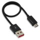 SWISS CHARGER Chargeur secteur micro USB 2,1 A avec support intégré