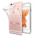 Coque iPhone 6/6S silicone transparente Maman licorne ultra resistant Protection housse Motif Ecriture Tendance Evetane