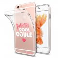 Coque iPhone 6/6S silicone transparente Maman pool coule ultra resistant Protection housse Motif Ecriture Tendance La Coque Francaise