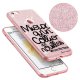 Coque iPhone 6 iPhone 6S paillettes rose, Collier de nouilles, La Coque Francaise®