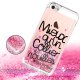 Coque iPhone 5/5S/SE paillettes liquides rose, Collier de nouilles, La Coque Francaise®