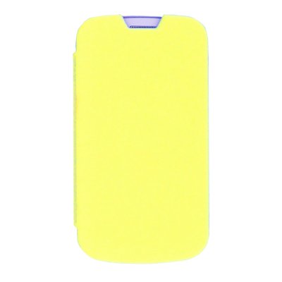 made in France étui coque jaune pour Samsung Galaxy Trend S7560 / S Duos S7562