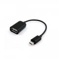 Câble adaptateur noir USB vers Micro USB