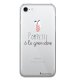 Coque Souple iPhone 7 iPhone 8 souple transparente Pompette à la grenadine, La Coque Francaise®