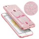 Coque iPhone 6 iPhone 6S paillettes rose, Laissez-moi bronzer, La Coque Francaise®