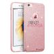 Coque iPhone 7 iPhone 8 paillettes rose, Parfaite de mère en fille, La Coque Francaise®