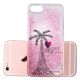 Coque iPhone 6 iPhone 6S paillettes liquides rose, Paname plage, La Coque Francaise®