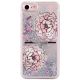 Coque iPhone 6 Plus / 6S Plus paillettes transparente, Rose Pivoine, La Coque Francaise®