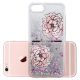 Coque iPhone 6 Plus / 6S Plus paillettes transparente, Rose Pivoine, La Coque Francaise®