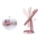 Miroir Maquillage avec LED et  Enceinte bluetooth - Rose Gold