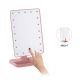 Miroir Maquillage avec LED et  Enceinte bluetooth - Rose Gold