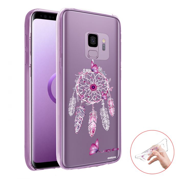 Coque Samsung Galaxy S9 Plus 360 intégrale transparente Carpe diem ...