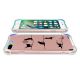 Coque iPhone 7 Plus / 8 Plus anti-choc souple avec angles renforcés transparente, Chat Lignes, Evetane®
