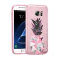 Coque souple paillettes Samsung Galaxy S7 souple rose Ananas geometrique marbre Motif Ecriture Tendance Evetane