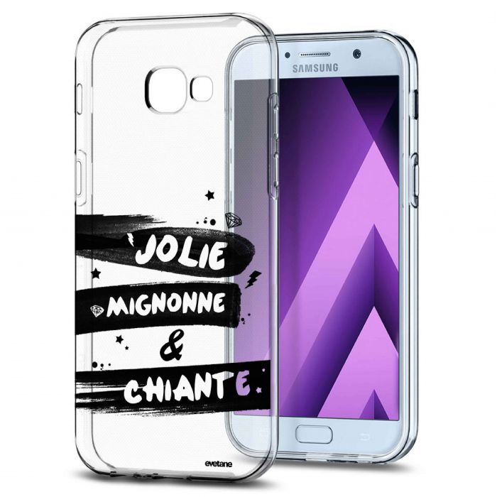 Coque Samsung Galaxy A5 2017 souple transparente Jolie Mignonne et chiante Motif Ecriture Tendance Evetane - Coquediscount