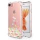 Pack :  Coque iPhone 7/8 anti-choc souple avec angles renforcés transparente, Cœurs Pastels +  Chargeur sans fil à induction bla