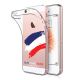 Coque iPhone 5/5S/SE souple transparente, France, Evetane®