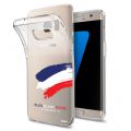 Coque Samsung Galaxy S7 silicone transparente France ultra resistant Protection housse Motif Ecriture Tendance Evetane