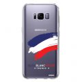Coque Samsung Galaxy S8 silicone transparente France ultra resistant Protection housse Motif Ecriture Tendance Evetane