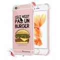 Coque iPhone 6/6S anti-choc souple angles renforcés transparente Ceci n'est pas un Burger La Coque Francaise